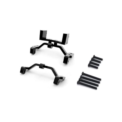 QPSJXN Metallbasis und Servo -Halterungswelle kompatibel mit RC -Autoteilen C24 C14 C14K C24K MN D91 MN99S(Black for MN) von QPSJXN