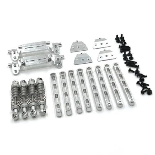 QPSJXN Metallschockdämpfer Linkstange Servo -Halterung für 1/12 Skala RC -Autos kompatibel mit MN78 MN168 -Modellen(Silver) von QPSJXN