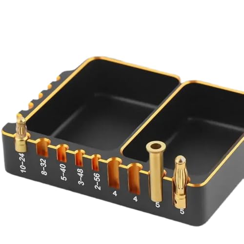 QPSJXN Multifunktionales Aluminiumschraube und Nussspeicher mit Messplatte für RC -Fahrzeuge und Modellflugzeuge QPSJXN Multifunktionales Aluminiumschraube und Nussspeicher mit Messplatte für RC -Fahrzeuge und Modellflugzeuge von QPSJXN