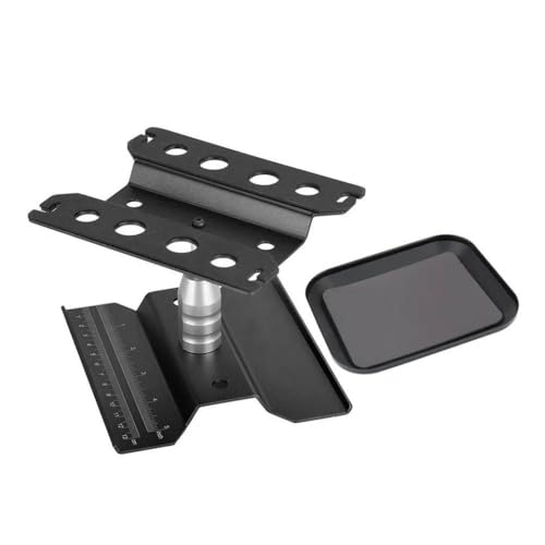 QPSJXN RC Car Repair Workbench 360 Grad rotierender Liftständer kompatibel mit 1 10 1 12 1 16 Skalierfahrzeuge 1 Set(Black) von QPSJXN