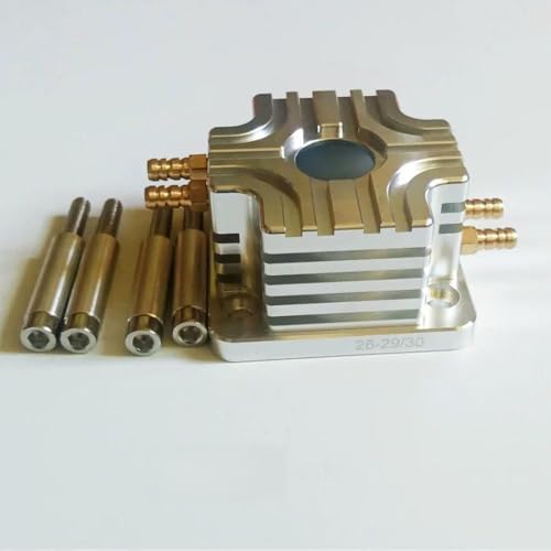 QPSJXN Universelle Aluminium -Wasserjacke für 26cc 29cc 30cc 30cm Marine Motor RC Model Boat Accessoires(SR) von QPSJXN