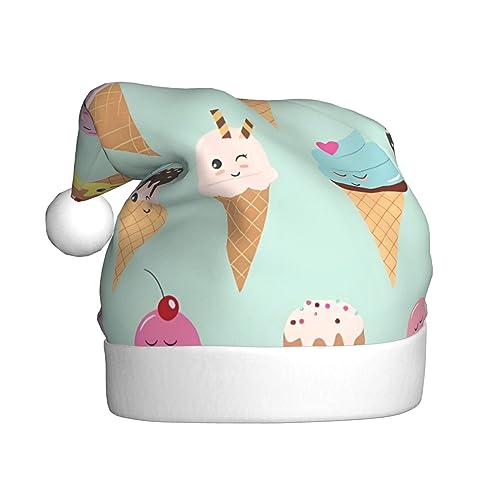 QQLADY Eistüten Weihnachtsmütze für Erwachsene Weihnachtsmütze Xmas Urlaub Hut für Neujahr Party Supplies von QQLADY