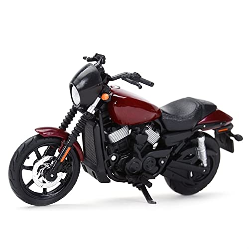 QQLADY Stilvolles schönes Modell 1:18 2015 Für Harley-Davidson Für Street 750 Die Cast Fahrzeuge Hobbys Motorrad Modell Spielzeug Dekoration Geschenke (Color : Wine Red1) von QQLADY