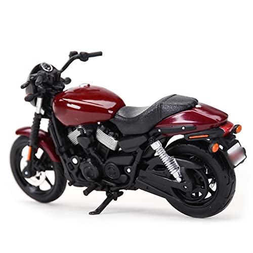 QQLADY Stilvolles schönes Modell 1:18 2015 Für Harley-Davidson Für Street 750 Druckguss Dekoration Geschenke Fahrzeuge Hobbys Motorrad Simulation Modell Spielzeug (Color : Wine Red1) von QQLADY