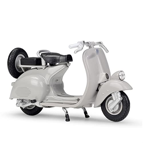 QQLADY Stilvolles schönes Modell Legierung Diecast Motorrad Modell Rotierende Räder Kind Spielzeug Dekoration Geschenke 1:18 1953 Für Piaggio Für Vespa 125CC von QQLADY