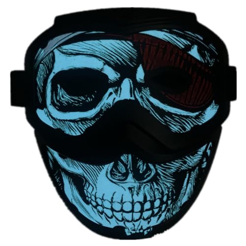 QQY Halloween Maske, automatische Screenshot Maske, Kaltlichtfilm Maske, USB-betrieben für Rave Birthday Party (E) von QQY