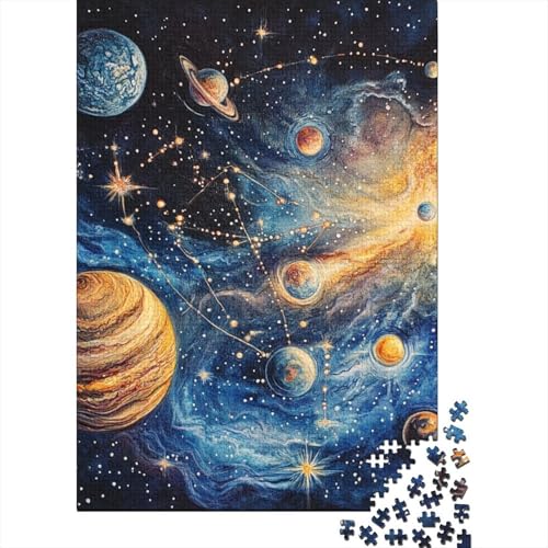 Cosmic Galaxy Jigsaw Puzzles Puzzle for Adults Kids. 1000 Piece Great Gifts Challenge Toy Educational Game Home Decoration for Educational Games Gifts 1000pcs (75x50cm) von QQZNFTBVF