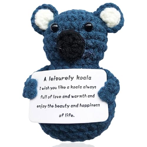 QRKPVHD Glücksbringer Prüfung, 2025 Akademiker Doktoren Koala mit Diplom und Doktorhut, Pocket Hug Glückliche Doktoren Koala Positive Geschenke (Dr Koala) von QRKPVHD