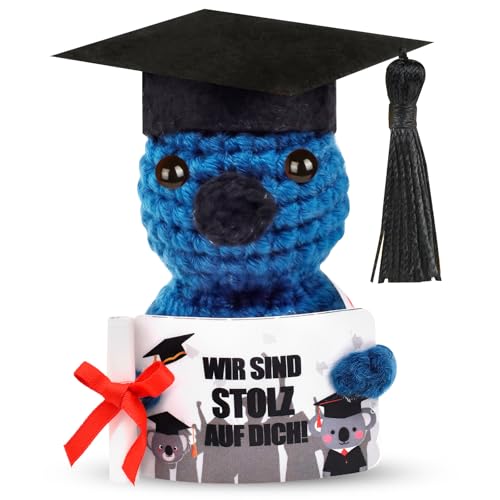 QRKPVHD Gestrickte Eule Positive Geschenke, Pocket Hug Eule Positive Kartoffel Ersatz, Mutmacher Geschenk, Gute Besserung Geschenk, Glücksbringer Prüfung Geschenk - Eule Puppe 1 St von QRKPVHD
