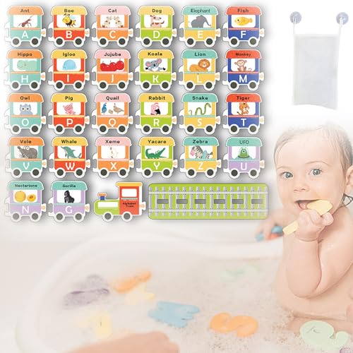 QSLKI 28 Stück Badewanne Buchstaben, Badespielzeug Schaum mit Netz Organisator, Badespielzeug Lernen, Schwimmende Buchstaben, Badespielzeug & Lernspielzeug für Badewanne Aufkleber, Babys & Kleinkinder QSLKI 28 Stück Badewanne Buchstaben, Badespielzeug Schaum mit Netz Organisator, Badespielzeug Lernen, Schwimmende Buchstaben, Badespielzeug & Lernspielzeug für Badewanne Aufkleber, Babys & Kleinkinder von QSLKI