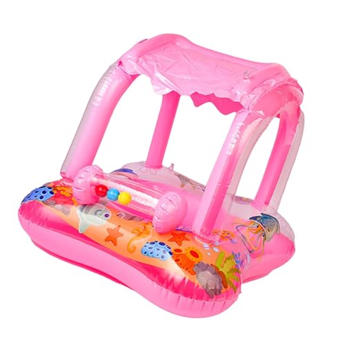 QSTDGVPW Canopy Pool Float, Aufblasbarer Schwimmreifen für Kinder Am Strand Und See, mit Glocke, Ohne Griff von QSTDGVPW