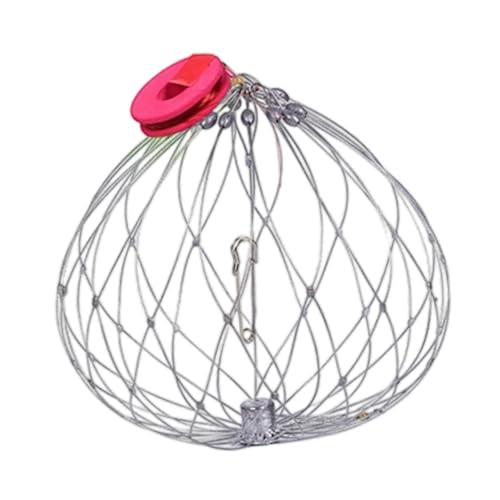 QSTDGVPW Net Cast Snare für Salzwasser Meerwasser Outdoor Cage Automatischer Fang Angelkäfig für Flüsse Crawdad Hummer Garnelen, 52 cm Dünnes Netz QSTDGVPW Net Cast Snare für Salzwasser Meerwasser Outdoor Cage Automatischer Fang Angelkäfig für Flüsse Crawdad Hummer Garnelen, 52 cm Dünnes Netz von QSTDGVPW