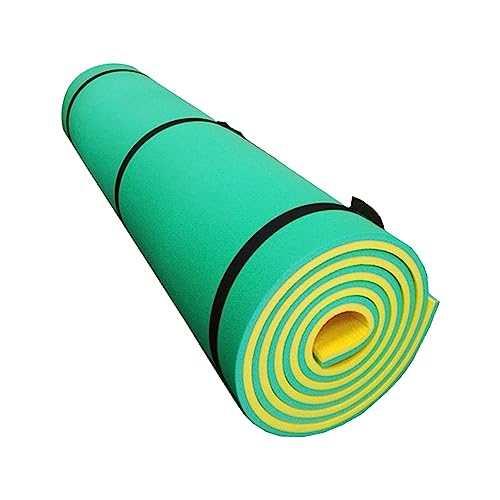 QSTDGVPW Wasser Schwimmmatte, Schwimmmattenbett, Entspannungspool, Schwimmendes Floß, Außenwasserdecke, Spiel Treibmatratze, Schwimmende Unterlage für Den Flus, Gelbgrün von QSTDGVPW
