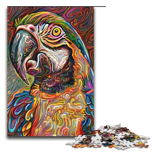 1000 Teile Abstrakter Papagei Puzzle für Erwachsene Familienspaß Familienspiel Stressabbau schwierige Herausforderung 75 x 50 cm 1000 Teile Abstrakter Papagei Puzzle für Erwachsene Familienspaß Familienspiel Stressabbau schwierige Herausforderung 75 x 50 cm von QSYFNBZL