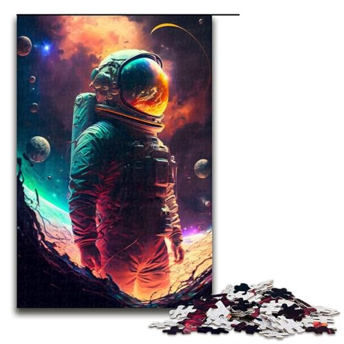 1000 Teile Astronauten Puzzlespiel für Erwachsene geeignet für Paare und Teenager ab 14 Jahren 75 x 50 cm von QSYFNBZL