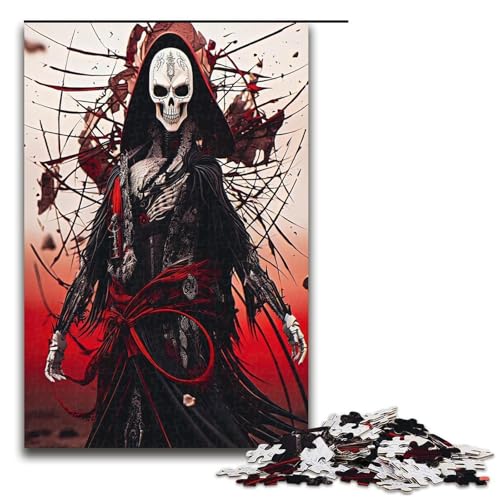 1000 Teile Blutroter Schatten Puzzle für Erwachsene Unmögliches Puzzle zum Stressabbau für Teenager ab 14 Jahren 75x50cm von QSYFNBZL