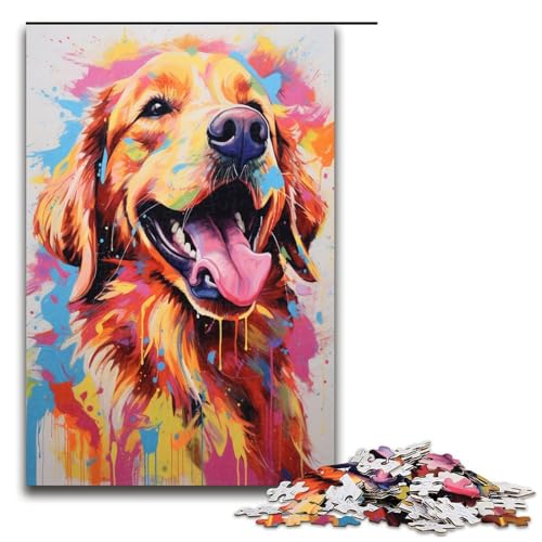 1000 Teile Bunte Hunde Puzzles für Erwachsene Unmögliches Puzzle Stressabbau für und Teenager ab 14 Jahren 1000 Teile 1000 Teile Bunte Hunde Puzzles für Erwachsene Unmögliches Puzzle Stressabbau für und Teenager ab 14 Jahren 1000 Teile von QSYFNBZL