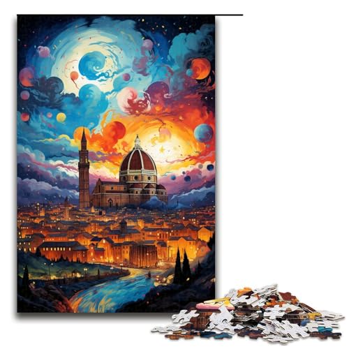 1000 Teile Bunte Psychedelia der Kathedrale von Florenz Puzzle für Erwachsene Familienspaß Familienspiel Stressabbau schwierige Herausforderung 75 x 50 cm 1000 Teile Bunte Psychedelia der Kathedrale von Florenz Puzzle für Erwachsene Familienspaß Familienspiel Stressabbau schwierige Herausforderung 75 x 50 cm von QSYFNBZL