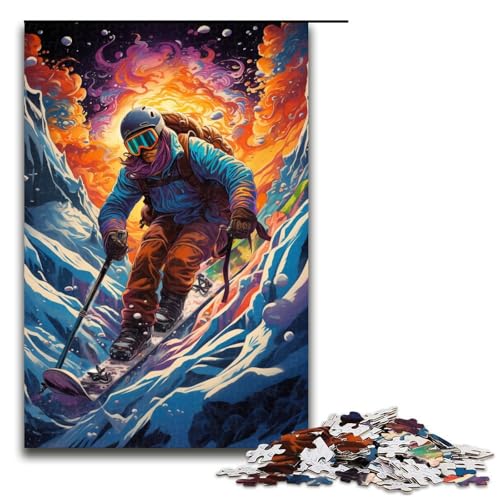 1000 Teile Bunte Psychedelia für Skifahrer Puzzles für Erwachsene Unmögliches Puzzle Stressabbau für und Teenager ab 14 Jahren 75x50cm 1000 Teile Bunte Psychedelia für Skifahrer Puzzles für Erwachsene Unmögliches Puzzle Stressabbau für und Teenager ab 14 Jahren 75x50cm von QSYFNBZL