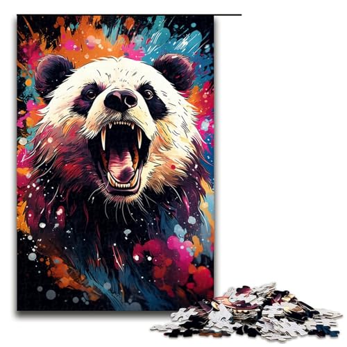 1000 Teile Buntes psychedelisches Panda Puzzle für Erwachsene Unmögliches Puzzle zum Stressabbau für Teenager ab 14 Jahren 75 x 50 cm 1000 Teile Buntes psychedelisches Panda Puzzle für Erwachsene Unmögliches Puzzle zum Stressabbau für Teenager ab 14 Jahren 75 x 50 cm von QSYFNBZL