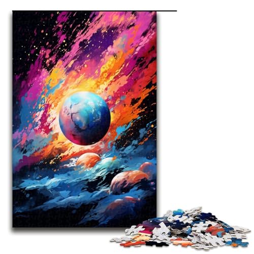 1000 Teile Der Planet ist von Spritzern umgeben viele Bunte Wolkenpuzzles für Erwachsene Unmögliches Puzzle zum Stressabbau für Teenager ab 14 Jahren 75 x 50 cm 1000 Teile Der Planet ist von Spritzern umgeben viele Bunte Wolkenpuzzles für Erwachsene Unmögliches Puzzle zum Stressabbau für Teenager ab 14 Jahren 75 x 50 cm von QSYFNBZL