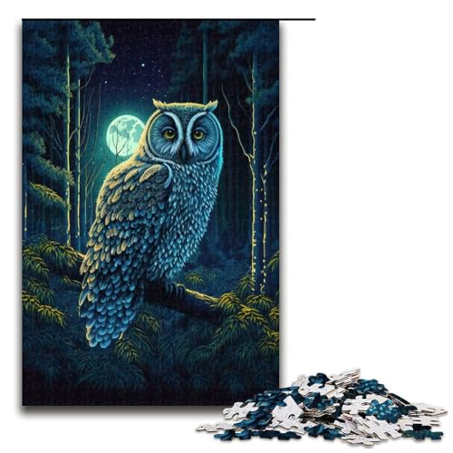 1000 Teile Eulennacht Puzzlespiel für Erwachsene geeignet für Paare und Teenager ab 14 Jahren 75 x 50 cm 1000 Teile Eulennacht Puzzlespiel für Erwachsene geeignet für Paare und Teenager ab 14 Jahren 75 x 50 cm von QSYFNBZL