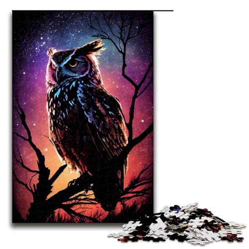 1000 Teile Eulennacht Puzzlespiel für Erwachsene geeignet für Paare und Teenager ab 14 Jahren 75 x 50 cm 1000 Teile Eulennacht Puzzlespiel für Erwachsene geeignet für Paare und Teenager ab 14 Jahren 75 x 50 cm von QSYFNBZL