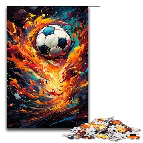 1000 Teile Farbfußball Puzzle für Erwachsene Familienspaß Familienspiel Stressabbau schwierige Herausforderung 75 x 50 cm 1000 Teile Farbfußball Puzzle für Erwachsene Familienspaß Familienspiel Stressabbau schwierige Herausforderung 75 x 50 cm von QSYFNBZL