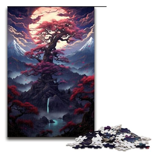 1000 Teile Japanische Bäume und Berge Inspiration Puzzlespiel für Erwachsene Geeignet für Paare und Teenager ab 14 Jahren 75x50cm 1000 Teile Japanische Bäume und Berge Inspiration Puzzlespiel für Erwachsene Geeignet für Paare und Teenager ab 14 Jahren 75x50cm von QSYFNBZL