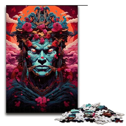 1000 Teile Japanisches Sakura Samurai Puzzlespiel für Erwachsene geeignet für Paare und Teenager ab 14 Jahren 75 x 50 cm 1000 Teile Japanisches Sakura Samurai Puzzlespiel für Erwachsene geeignet für Paare und Teenager ab 14 Jahren 75 x 50 cm von QSYFNBZL