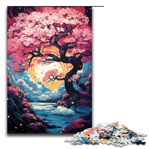 1000 Teile Kirschblüten Puzzlespiel für Erwachsene geeignet für Paare und Teenager ab 14 Jahren 75 x 50 cm 1000 Teile Kirschblüten Puzzlespiel für Erwachsene geeignet für Paare und Teenager ab 14 Jahren 75 x 50 cm von QSYFNBZL