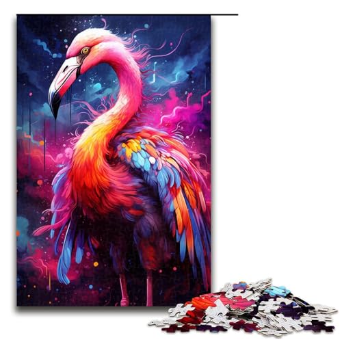 1000 Teile Malen Bunte Flamingos Puzzle für Erwachsene Familienspaß Familienspiel Stressabbau schwierige Herausforderung 75 x 50 cm 1000 Teile Malen Bunte Flamingos Puzzle für Erwachsene Familienspaß Familienspiel Stressabbau schwierige Herausforderung 75 x 50 cm von QSYFNBZL