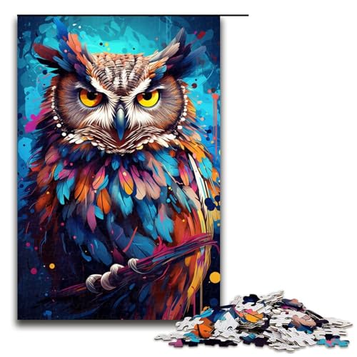 1000 Teile Malen Bunter Planet Eule Puzzle für Erwachsene Familienspaß Familienspiel Stressabbau schwierige Herausforderung 75 x 50 cm 1000 Teile Malen Bunter Planet Eule Puzzle für Erwachsene Familienspaß Familienspiel Stressabbau schwierige Herausforderung 75 x 50 cm von QSYFNBZL