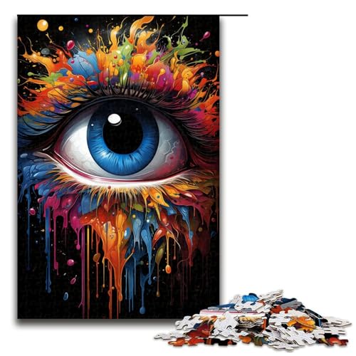 1000 Teile Malen Farbaugen Puzzle für Erwachsene Unmögliches Puzzle Stressabbau für und Teenager ab 14 Jahren 75x50cm 1000 Teile Malen Farbaugen Puzzle für Erwachsene Unmögliches Puzzle Stressabbau für und Teenager ab 14 Jahren 75x50cm von QSYFNBZL