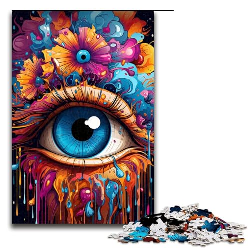 1000 Teile Malen Farbaugen Puzzlespiel Puzzle für Erwachsene Geeignet für Paare und Teenager ab 14 Jahren 75x50cm 1000 Teile Malen Farbaugen Puzzlespiel Puzzle für Erwachsene Geeignet für Paare und Teenager ab 14 Jahren 75x50cm von QSYFNBZL