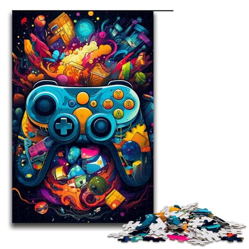 1000 Teile Malen Farbe Gamepad Puzzle für Erwachsene Familienspaß Familienspiel Stressabbau schwierige Herausforderung 75 x 50 cm 1000 Teile Malen Farbe Gamepad Puzzle für Erwachsene Familienspaß Familienspiel Stressabbau schwierige Herausforderung 75 x 50 cm von QSYFNBZL