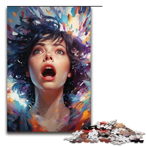 1000 Teile Malen Farbe Mädchen Puzzlespiel Puzzle für Erwachsene Geeignet für Paare und Teenager ab 14 Jahren 75x50cm 1000 Teile Malen Farbe Mädchen Puzzlespiel Puzzle für Erwachsene Geeignet für Paare und Teenager ab 14 Jahren 75x50cm von QSYFNBZL
