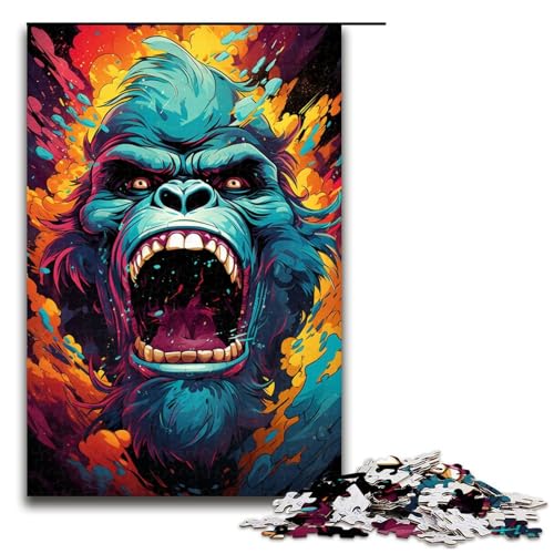 1000 Teile Malen Farbe Orang Utan Puzzlespiel für Erwachsene Geeignet für Paare und Teenager ab 14 Jahren 75x50cm 1000 Teile Malen Farbe Orang Utan Puzzlespiel für Erwachsene Geeignet für Paare und Teenager ab 14 Jahren 75x50cm von QSYFNBZL