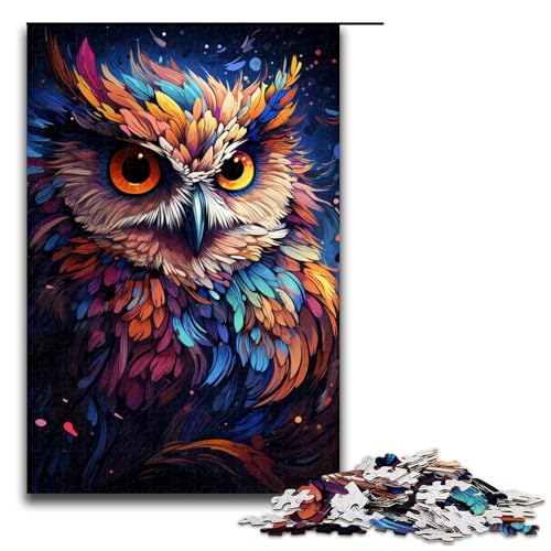 1000 Teile Malen Farbe Tier Eule Puzzle für Erwachsene Familienspaß Familienspiel Stressabbau schwierige Herausforderung 75 x 50 cm 1000 Teile Malen Farbe Tier Eule Puzzle für Erwachsene Familienspaß Familienspiel Stressabbau schwierige Herausforderung 75 x 50 cm von QSYFNBZL