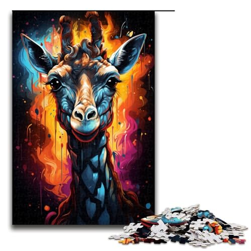 1000 Teile Malen Farbige Giraffe Puzzles für Erwachsene Unmögliches Puzzle Stressabbau für und Teenager ab 14 Jahren 75x50cm 1000 Teile Malen Farbige Giraffe Puzzles für Erwachsene Unmögliches Puzzle Stressabbau für und Teenager ab 14 Jahren 75x50cm von QSYFNBZL