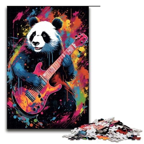 1000 Teile Panda spielt Gitarre von SplattersLots Dicke Farbpuzzles für Erwachsene Unmögliches Puzzle zum Stressabbau für Teenager ab 14 Jahren 75 x 50 cm 1000 Teile Panda spielt Gitarre von SplattersLots Dicke Farbpuzzles für Erwachsene Unmögliches Puzzle zum Stressabbau für Teenager ab 14 Jahren 75 x 50 cm von QSYFNBZL