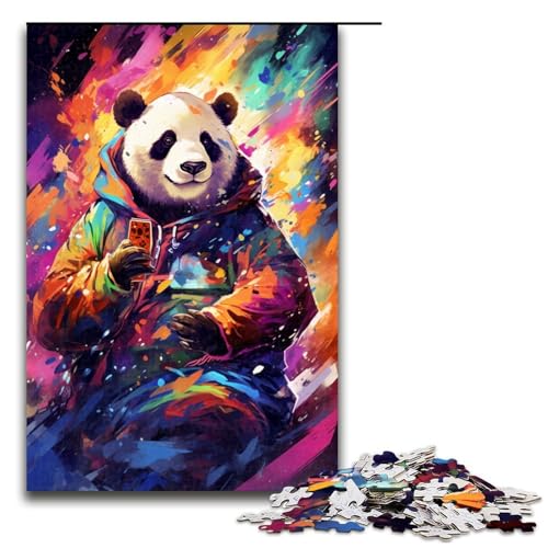 1000 Teile Panda spielt Poker von SplattersLots Dickes Farbpuzzlespiel für Erwachsene geeignet für Paare und Teenager ab 14 Jahren 75 x 50 cm 1000 Teile Panda spielt Poker von SplattersLots Dickes Farbpuzzlespiel für Erwachsene geeignet für Paare und Teenager ab 14 Jahren 75 x 50 cm von QSYFNBZL