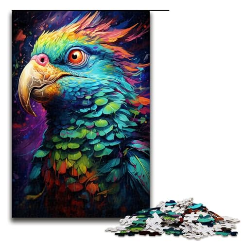 1000 Teile Psychedelisches Gemälde Bunter Papagei Puzzle für Erwachsene Familienspaß Familienspiel Stressabbau schwierige Herausforderung 75 x 50 cm 1000 Teile Psychedelisches Gemälde Bunter Papagei Puzzle für Erwachsene Familienspaß Familienspiel Stressabbau schwierige Herausforderung 75 x 50 cm von QSYFNBZL