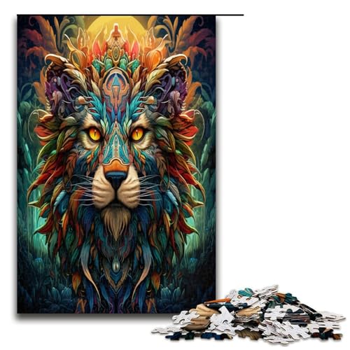 1000 Teile Psychedelisches Löwen Puzzlespiel für Erwachsene geeignet für Paare und Teenager ab 14 Jahren 1000 Teile 1000 Teile Psychedelisches Löwen Puzzlespiel für Erwachsene geeignet für Paare und Teenager ab 14 Jahren 1000 Teile von QSYFNBZL