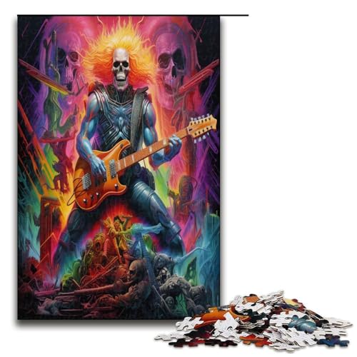 1000 Teile Puzzle Gitarrenschädel Puzzles für Erwachsene Holzpuzzle Lernspiel 1000 Teile 1000 Teile Puzzle Gitarrenschädel Puzzles für Erwachsene Holzpuzzle Lernspiel 1000 Teile von QSYFNBZL