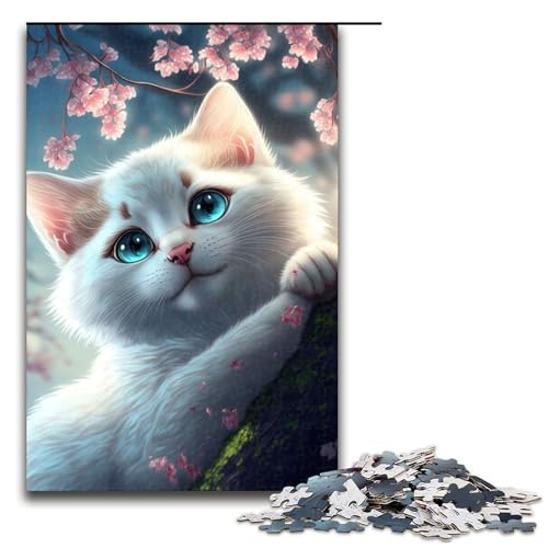 1000 Teile Puzzle Katze und Blumen Puzzle für Erwachsene Holzpuzzle Lernspiel 75x50cm 1000 Teile Puzzle Katze und Blumen Puzzle für Erwachsene Holzpuzzle Lernspiel 75x50cm von QSYFNBZL