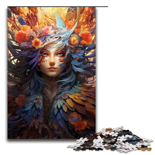 1000 Teile Puzzle Malen Farbe Hexe Puzzles für Erwachsene Holzpuzzle Lernspiel 75x50cm 1000 Teile Puzzle Malen Farbe Hexe Puzzles für Erwachsene Holzpuzzle Lernspiel 75x50cm von QSYFNBZL