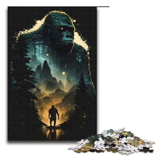 1000 Teile Puzzle Schimpansen Puzzle für Erwachsene Holzpuzzle Lernspiel 75x50cm 1000 Teile Puzzle Schimpansen Puzzle für Erwachsene Holzpuzzle Lernspiel 75x50cm von QSYFNBZL