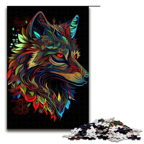 1000 Teile Puzzle Tierpuzzle für Erwachsene Holzpuzzle Lernspiel 75x50cm von QSYFNBZL