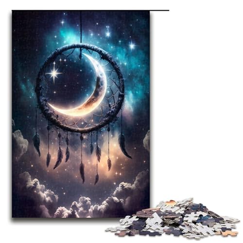 1000 Teile Puzzle Traumfänger Puzzle für Erwachsene Holzpuzzle Lernspiel 75x50cm von QSYFNBZL